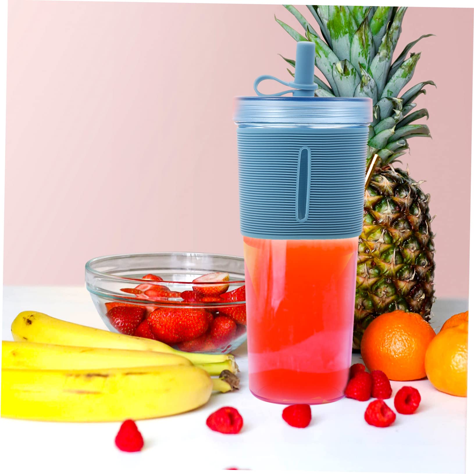 GAROZATION Leakproof Water Bottles Large Capacity Straw Water Cup Tumbler Cup for Sports Travel