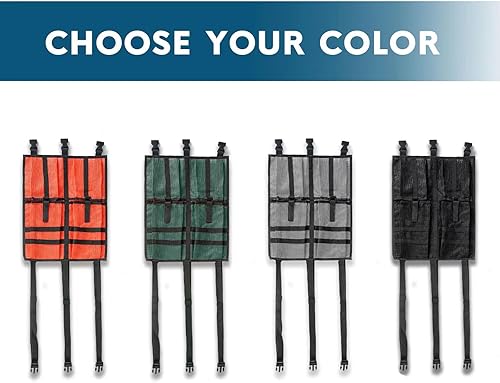 Miniatura 2 de MORXPLOR Bolsa de almacenamiento de malla para kayak, accesorios de equipo de kayak, compartimentos de almacenamiento para asiento de canoa de