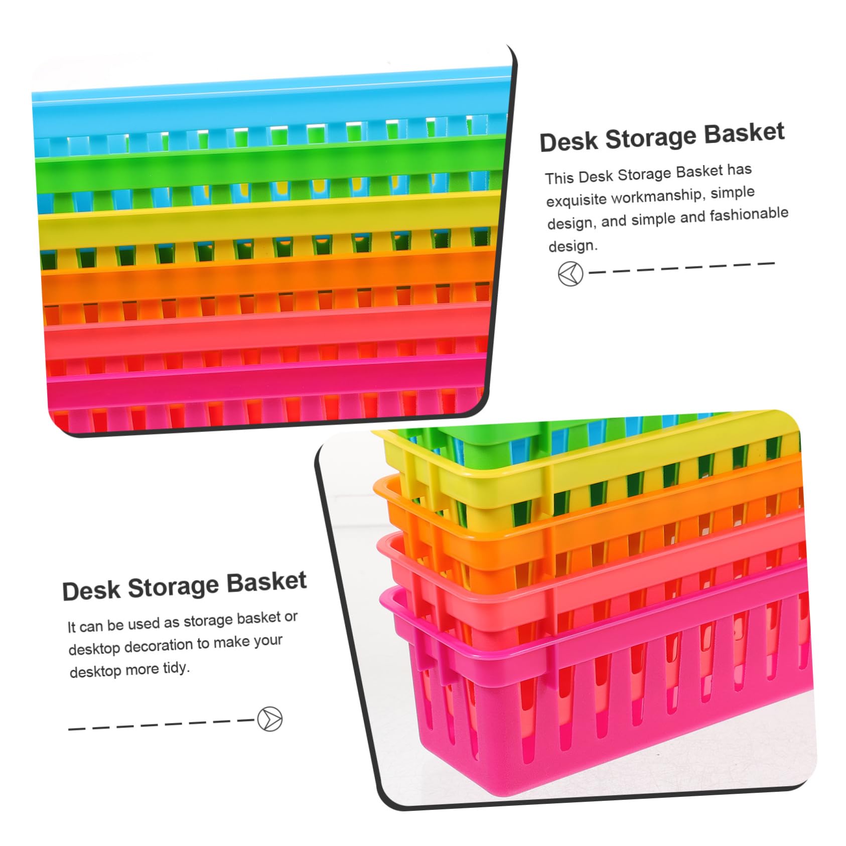 Operitacx 30pièces Panier De Rangement Multi-usages Pour Fournitures Scolaires Organisateur De Bureau Conteneurs Pour Crayons Et Matériel De Dessin