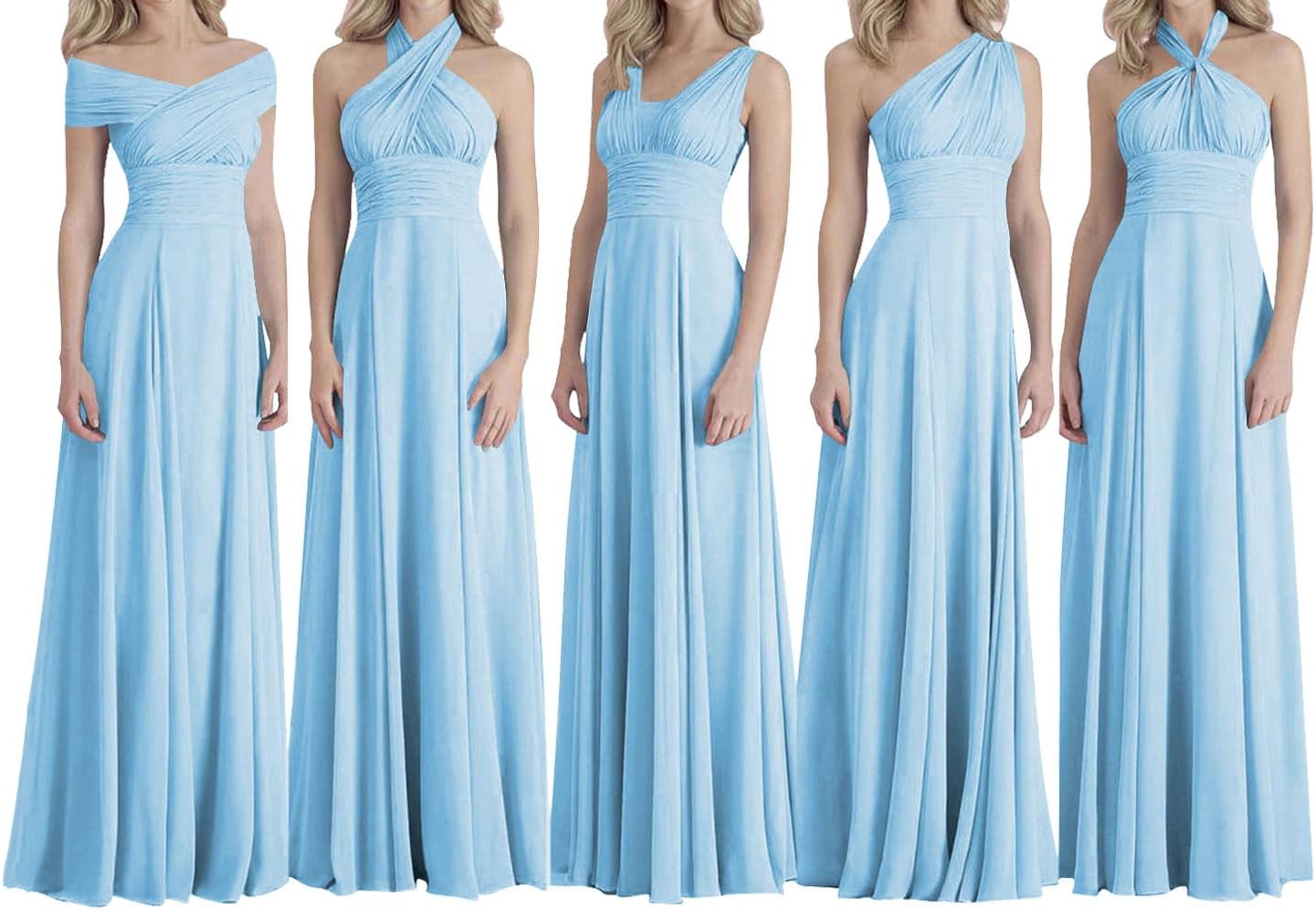 Bridesmaid Dresses Long Prom Dresses Multiple Wearing Methods Bridesmaid Gowns