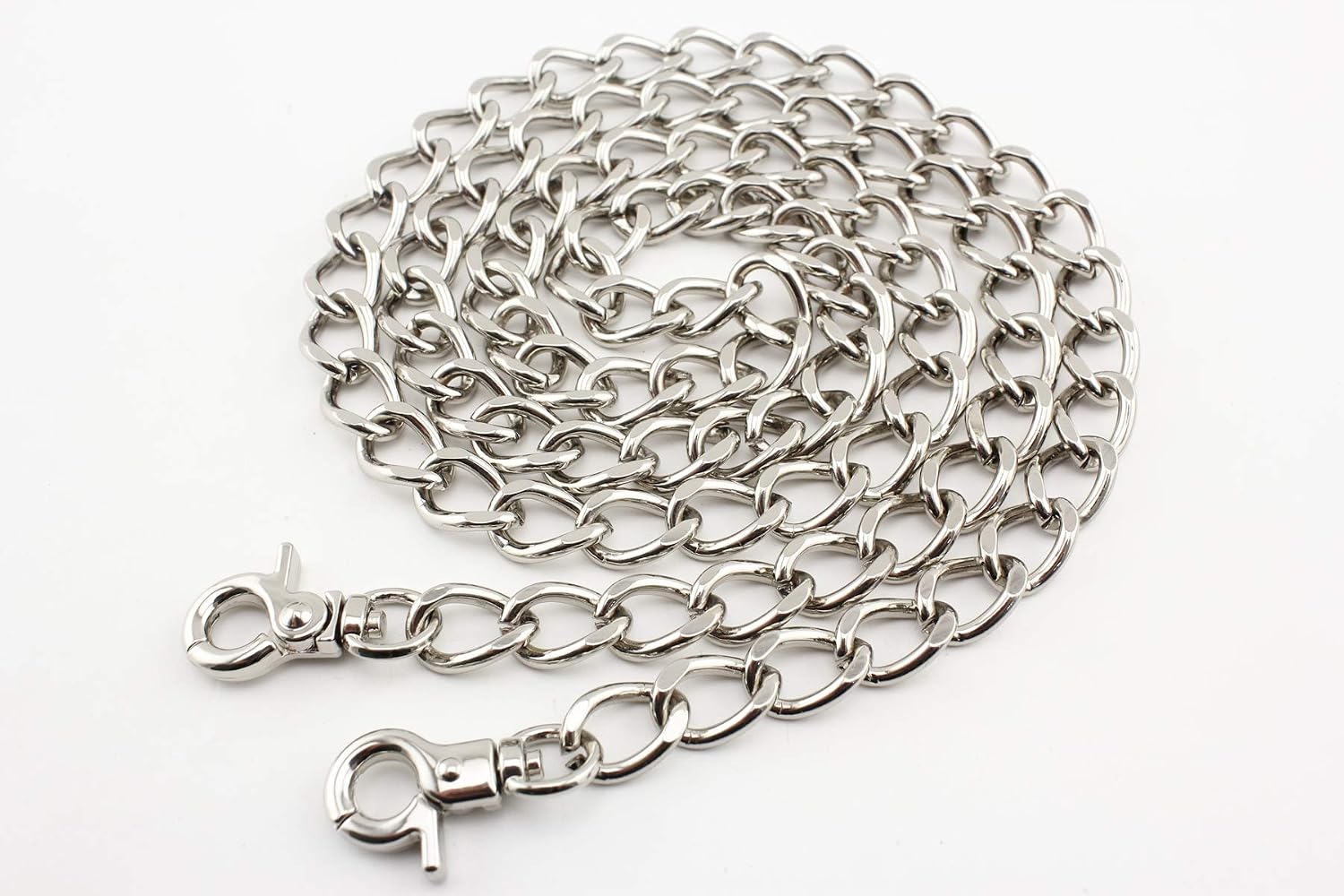 Custom Personalized Bag Purse Crossbody Shoulder Cable Chain Strap Handles Replacement Extender 47 Inches / 120cm Nickel K138