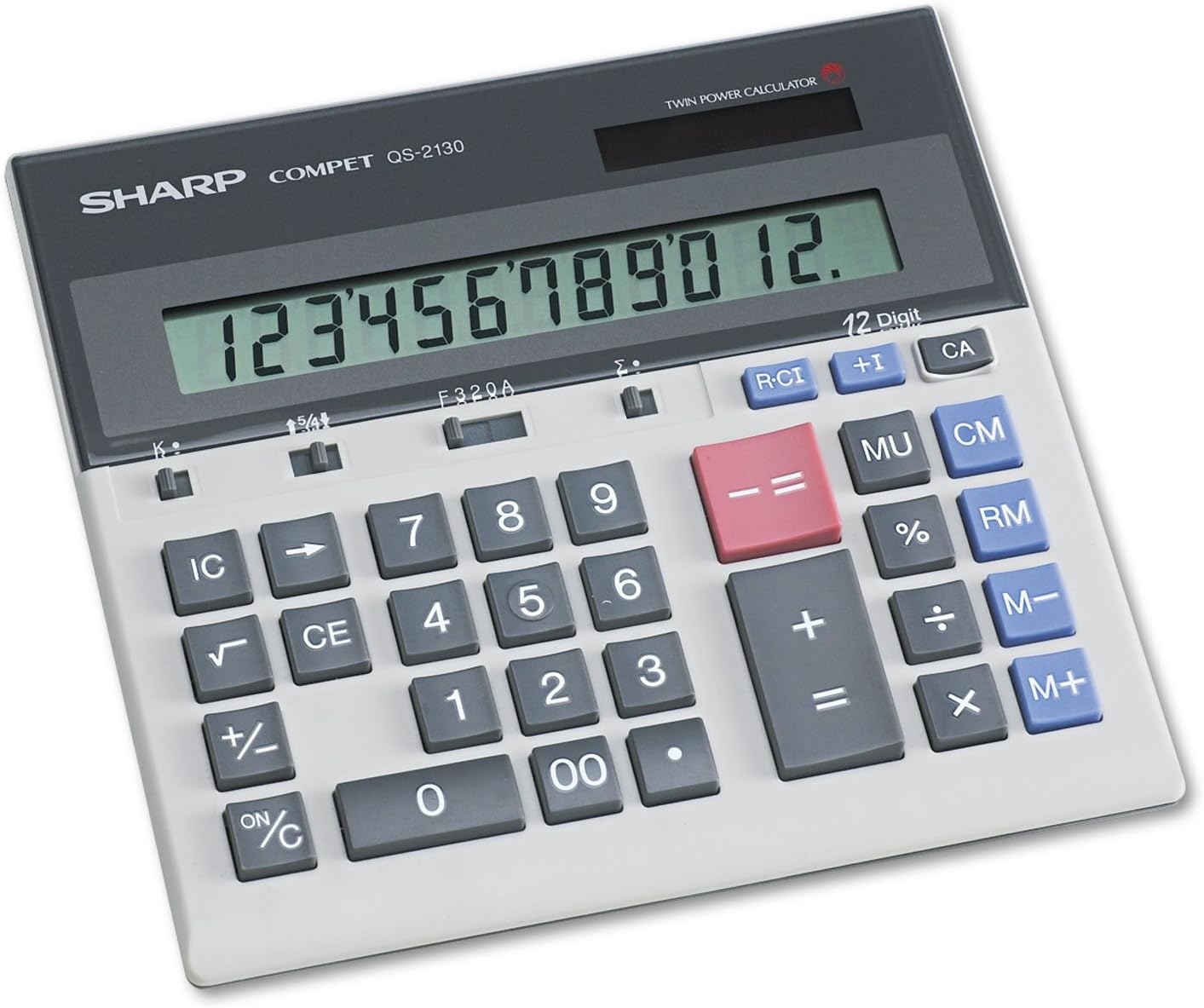 Sharp QS-2130 12-Digit Desktop Calculator