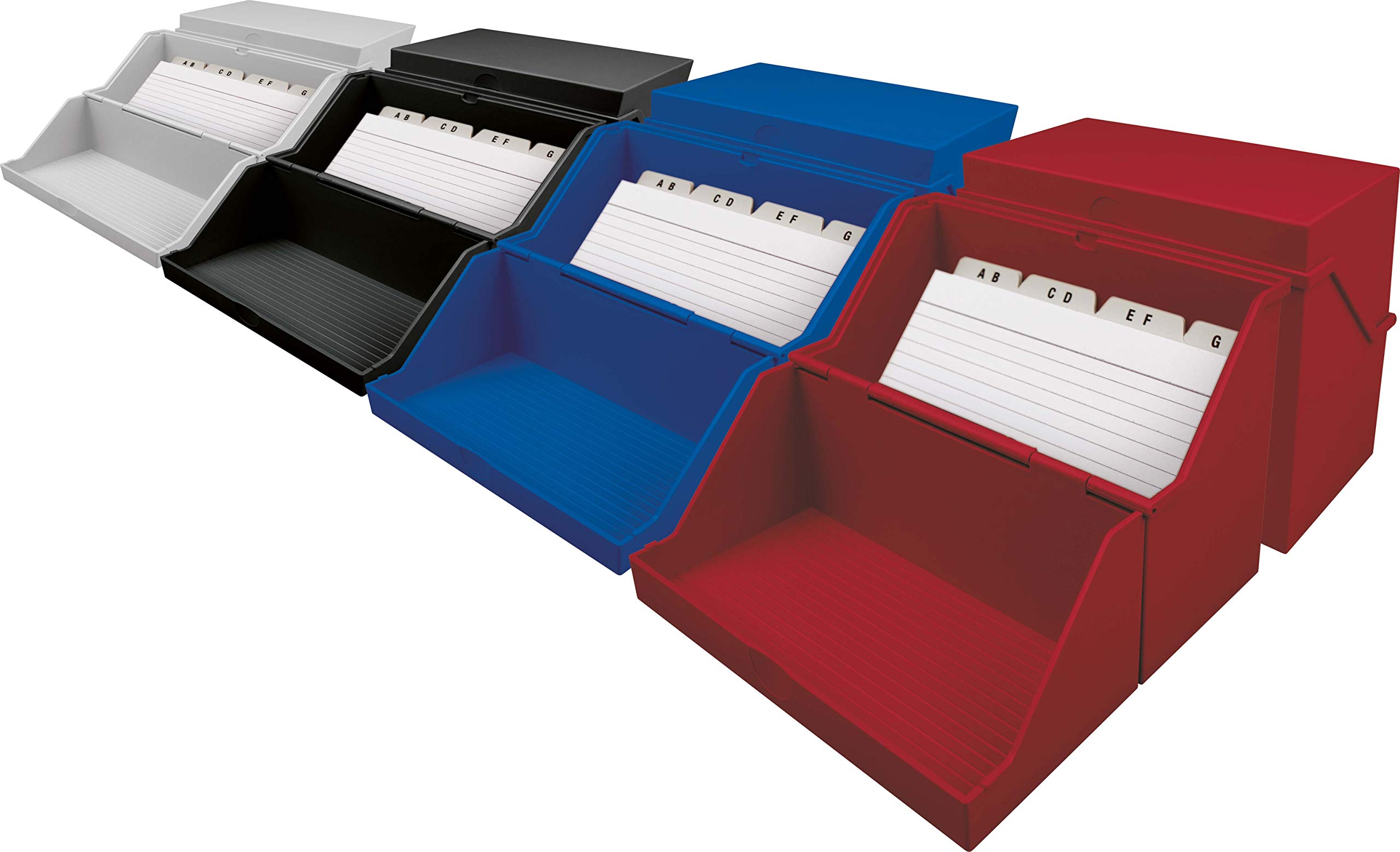 Schedario Blu A6 Orizzontale - Per 400 Biglietti, Polistirolo - Foto 6