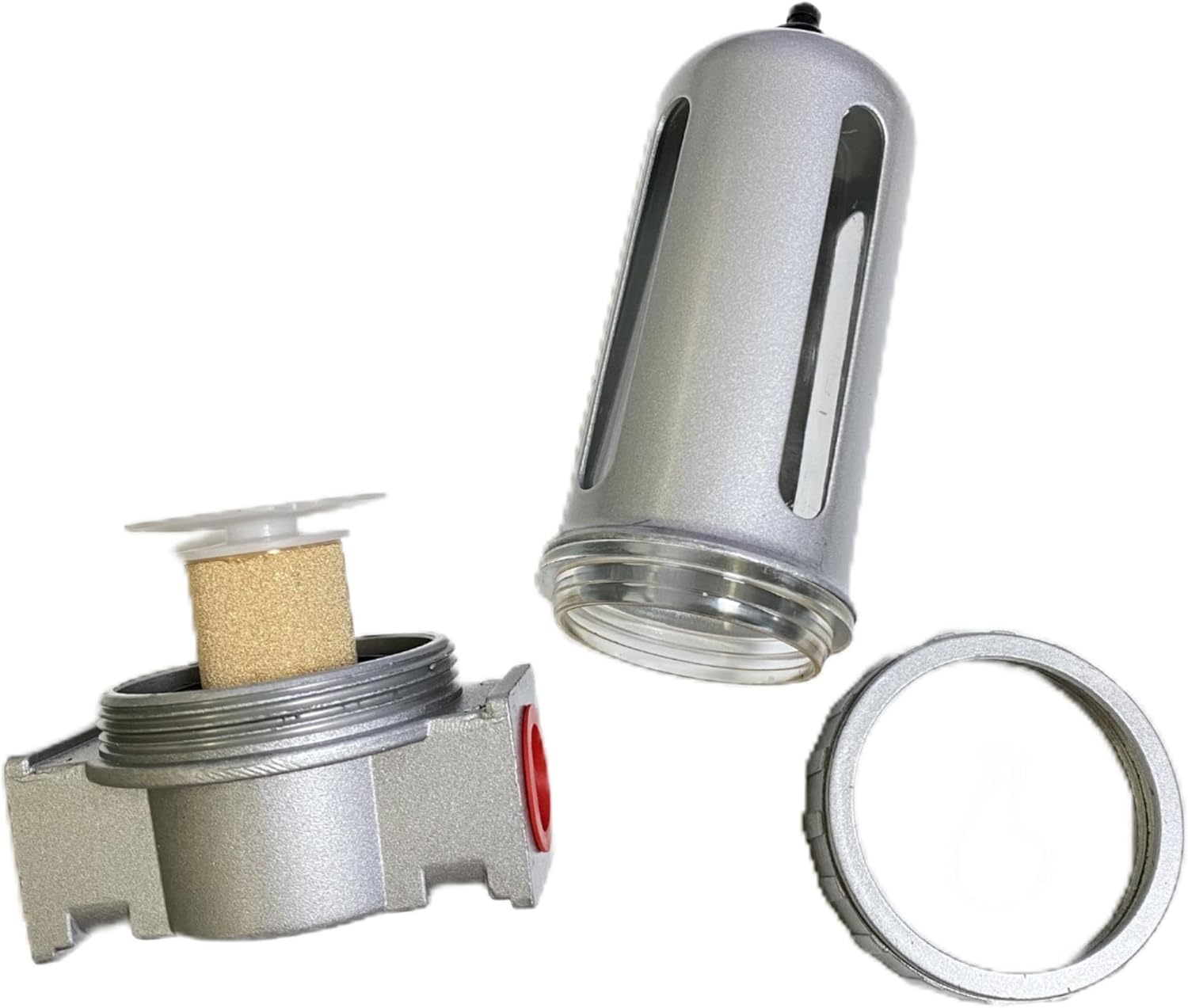 1/2" air compressor water separator Compressor Moisture Trap Filter with Semi-Auto Drain for Cleaner Dryer Compressed Air Lines