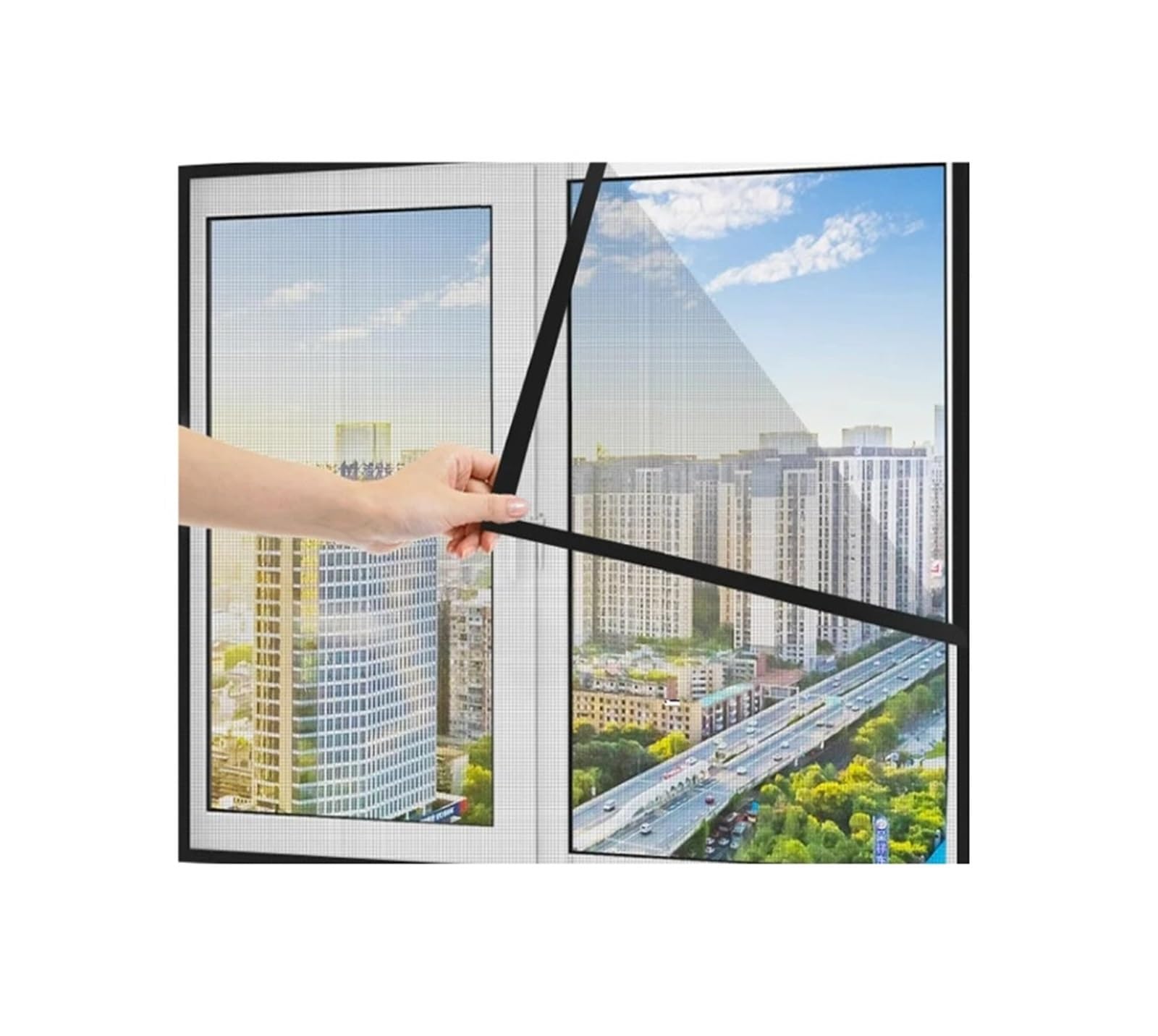 Supkancl 80Cm 1Pc Black Anti-Mosquito Window Screen Self Adhesive Mosquito Net Insect Proof Door Mosquitonet For Windows(,130Cm)