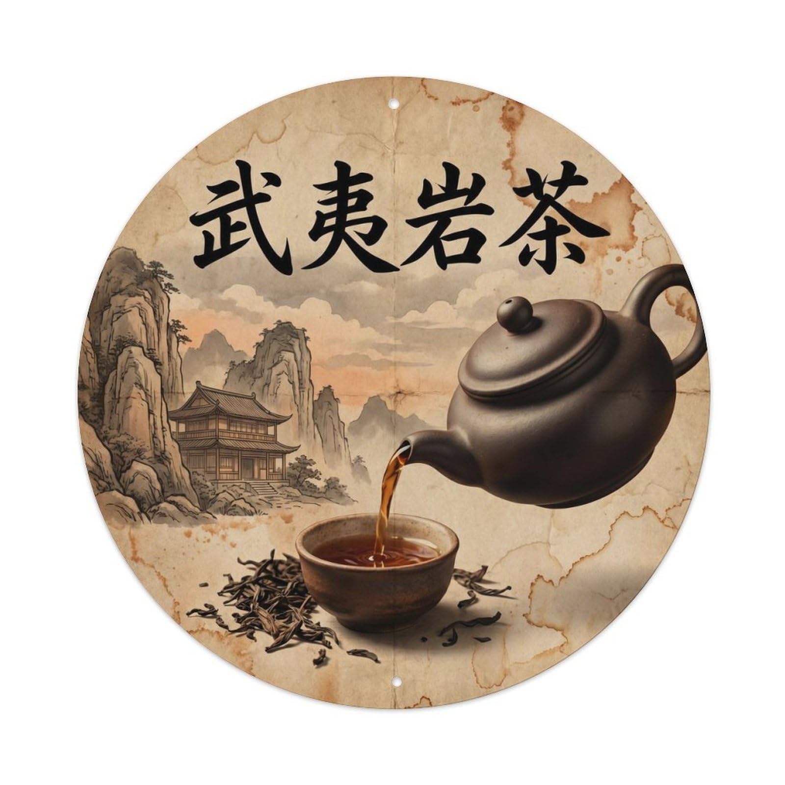 Tea Culture Cuppa Chinese Herbal Infusion Heritage Metal Tin Sign