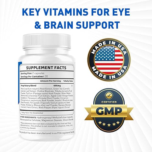 Miniatura 3 de Sight Flow - Cápsulas para ojos de fórmula avanzada, suplemento de apoyo oficial SightFlow Pills, suplemento de apoyo premium, ingredientes