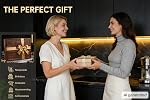 THETCHRY Walnut Cutting Boards for Kitchen, End Grain Wooden Cutting Board, Large Chopping Board Double Sided with Handle, Thick Butcher Block Charcuterie Meal Prep & Serving with Gift Box, 17"×13"×1"