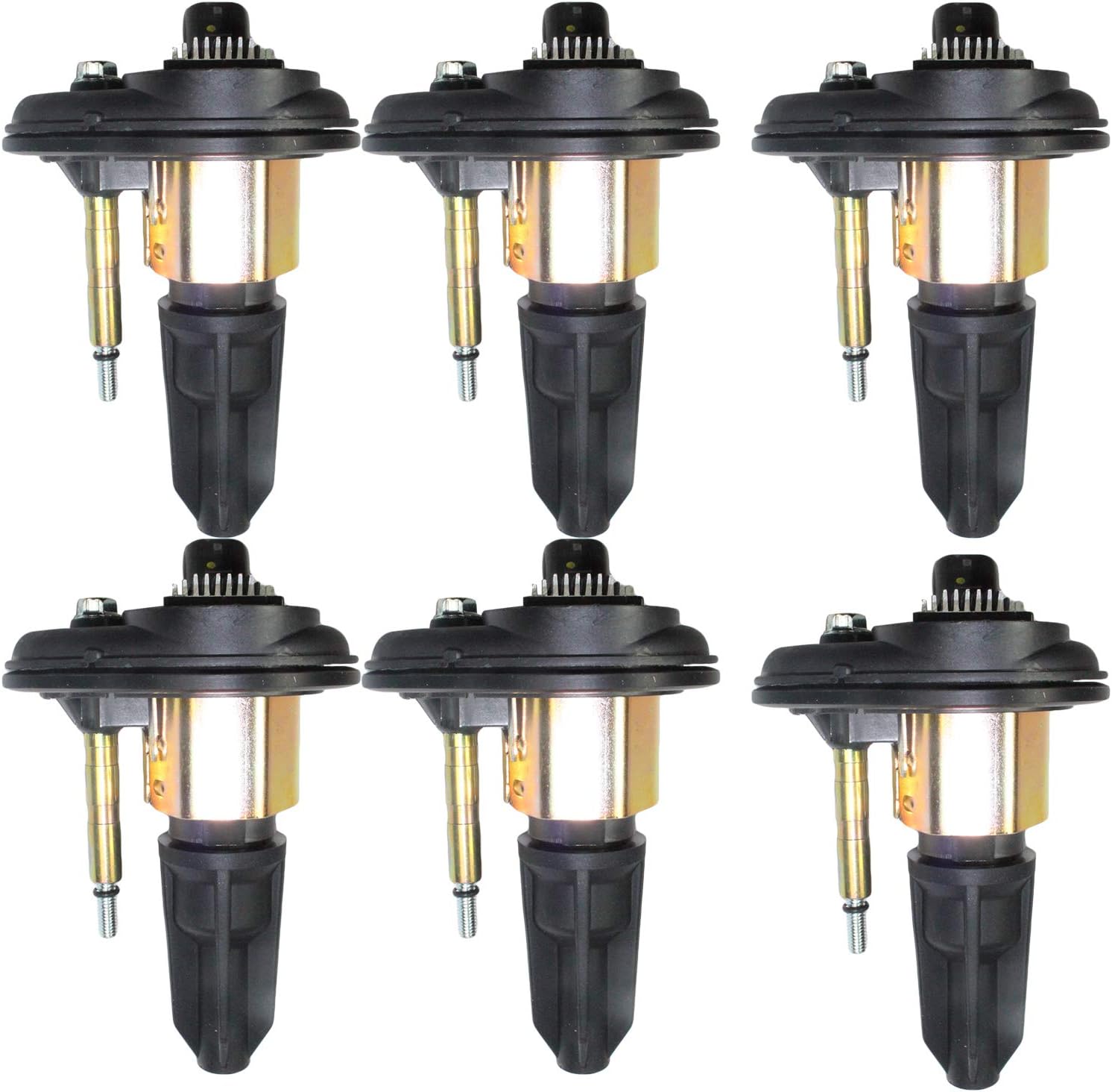 LOSTAR Pack of 6 Ignition Coils for Chevy Trailblazer Envoy Rainer Colorado Canyon Isuzu GMC Olds Saab UF303 C1395 UF-303