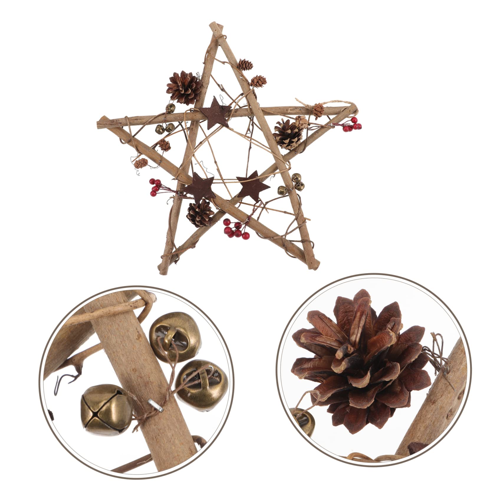 Cabilock Decorazioni per Albero di Natale Forma di Stella Ciondoli Natalizi in Materiale Durevole Addobbi per Feste di Natale Riutilizzabili