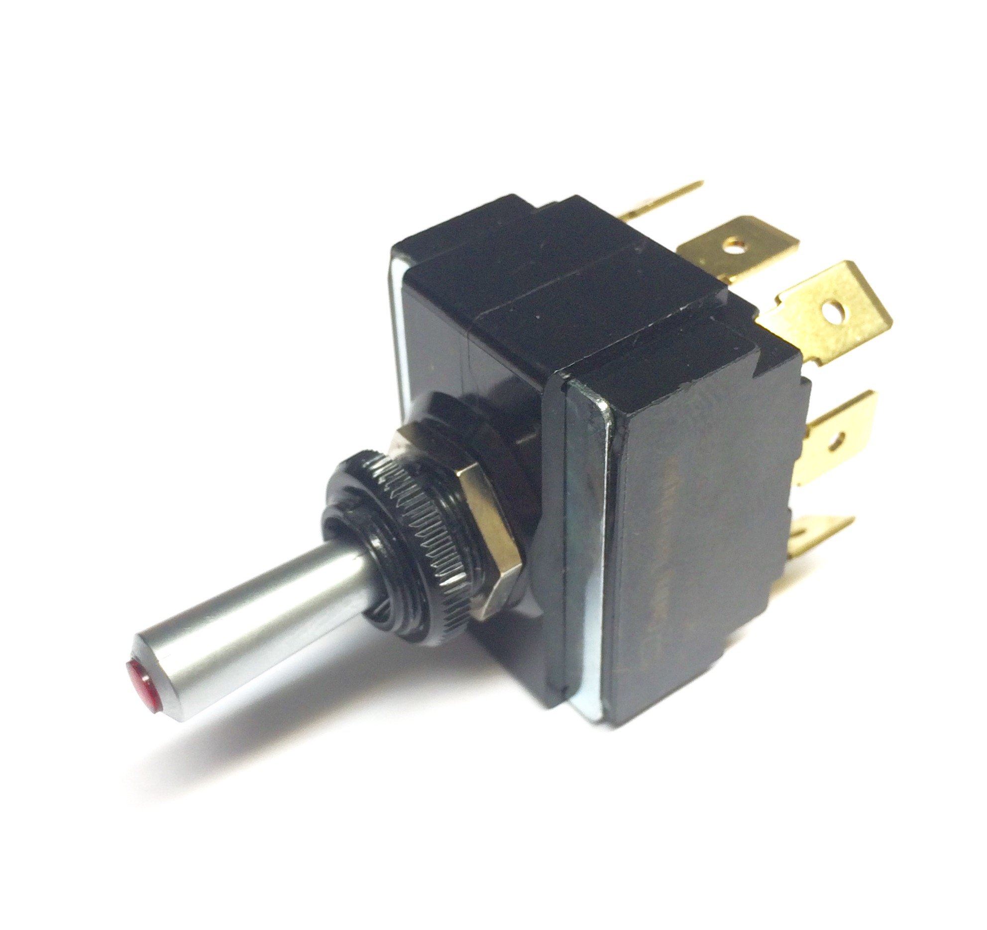 Buy Toggle Switch (ON)/Off/(ON), DPDT, Lighted Momentary Switch with a