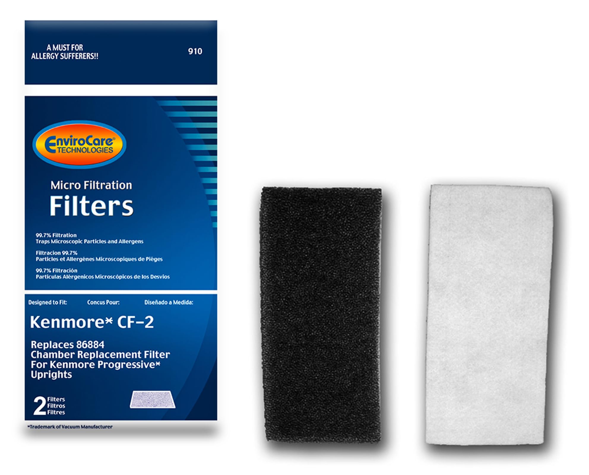 Filtre mousse aspirateur Kenmore CF2 Progressive 86884 compatible 610488 - 6