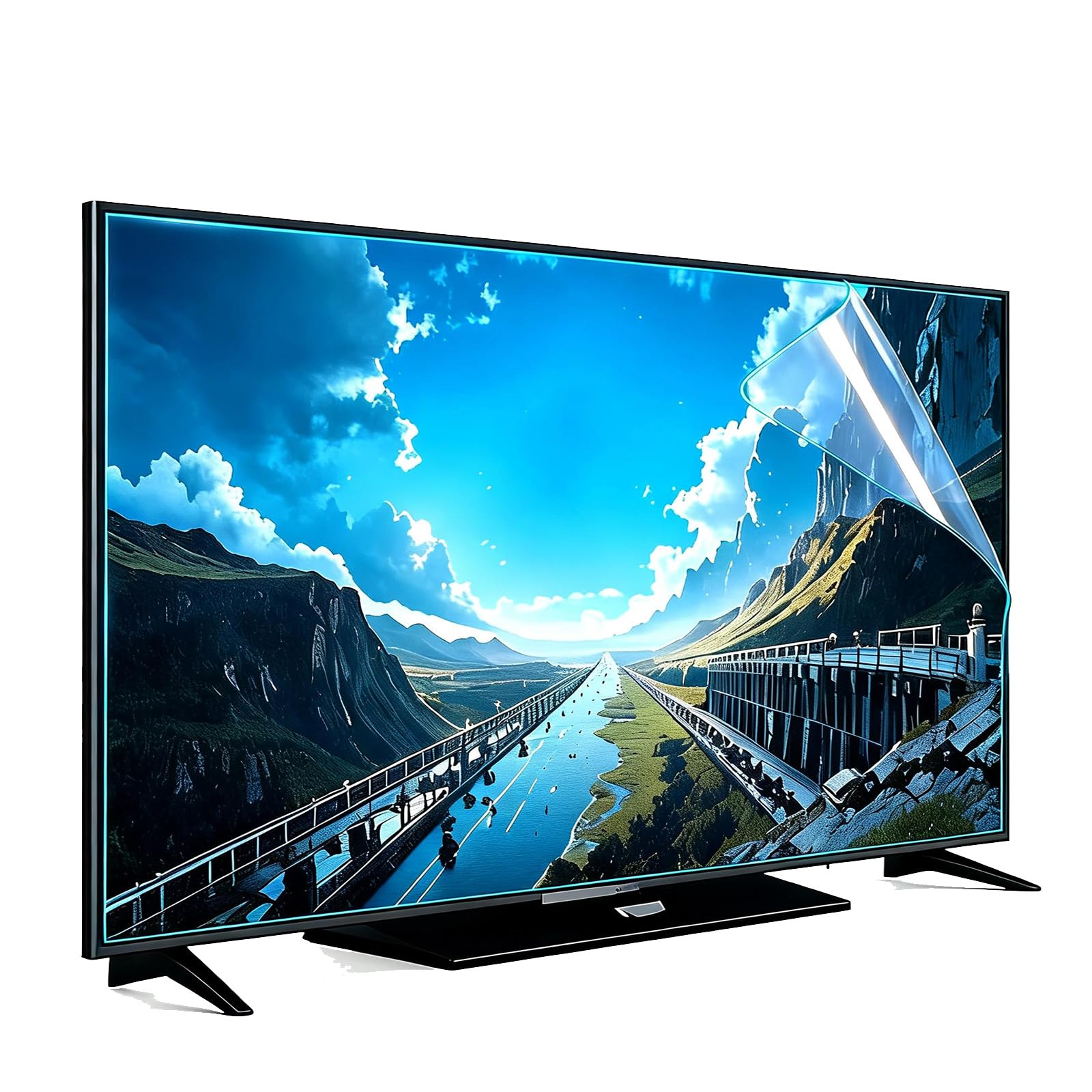 Generisch 43" Blaulichtfilter TV-Bildschirmschutz, Folie Matt tv-Displayschutzfolie & Entspiegelnder Filter Für 4K-Entspiegelungsfolie Fernseher, anti spiegelfolie blaulichtschutz fernseher 43 zoll