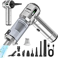 Vista 1 de 【Upgraded Version】Sycoodeal Car Vacuum Cleaner,Mini Portable Vacuum Cordless,25000PA Powerful Strong Cyclonic Suction USB Rechargeable Foldable