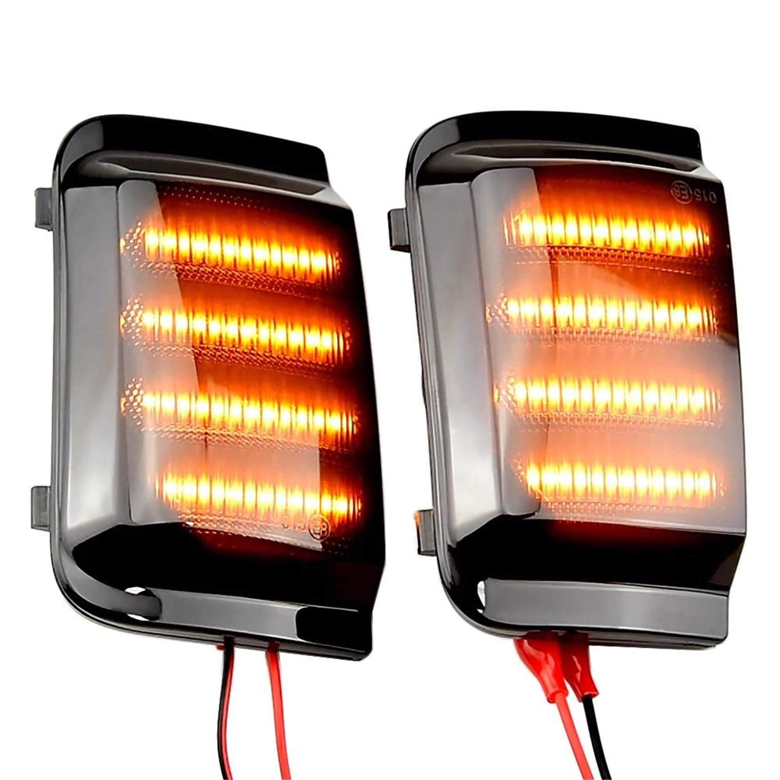 Per Fiat Per Ducato 2006-2019 Indicatore di direzione dinamico a LED Indicatore di direzione sequenziale per specchietto laterale Automobili indicatori direzione(Nero)