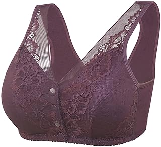 MeiLyviba Women's Bra Comfort Bra for Everyday Bra Bras Women Deep Cup Thin Functional Bra Plus Size Underwear Bralette Sleep Seamless Underwire Bra Low Cut Sports Bra