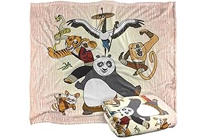 Kung Fu Panda Kung Fu Group Licensed Silky Soft Throw Blanket