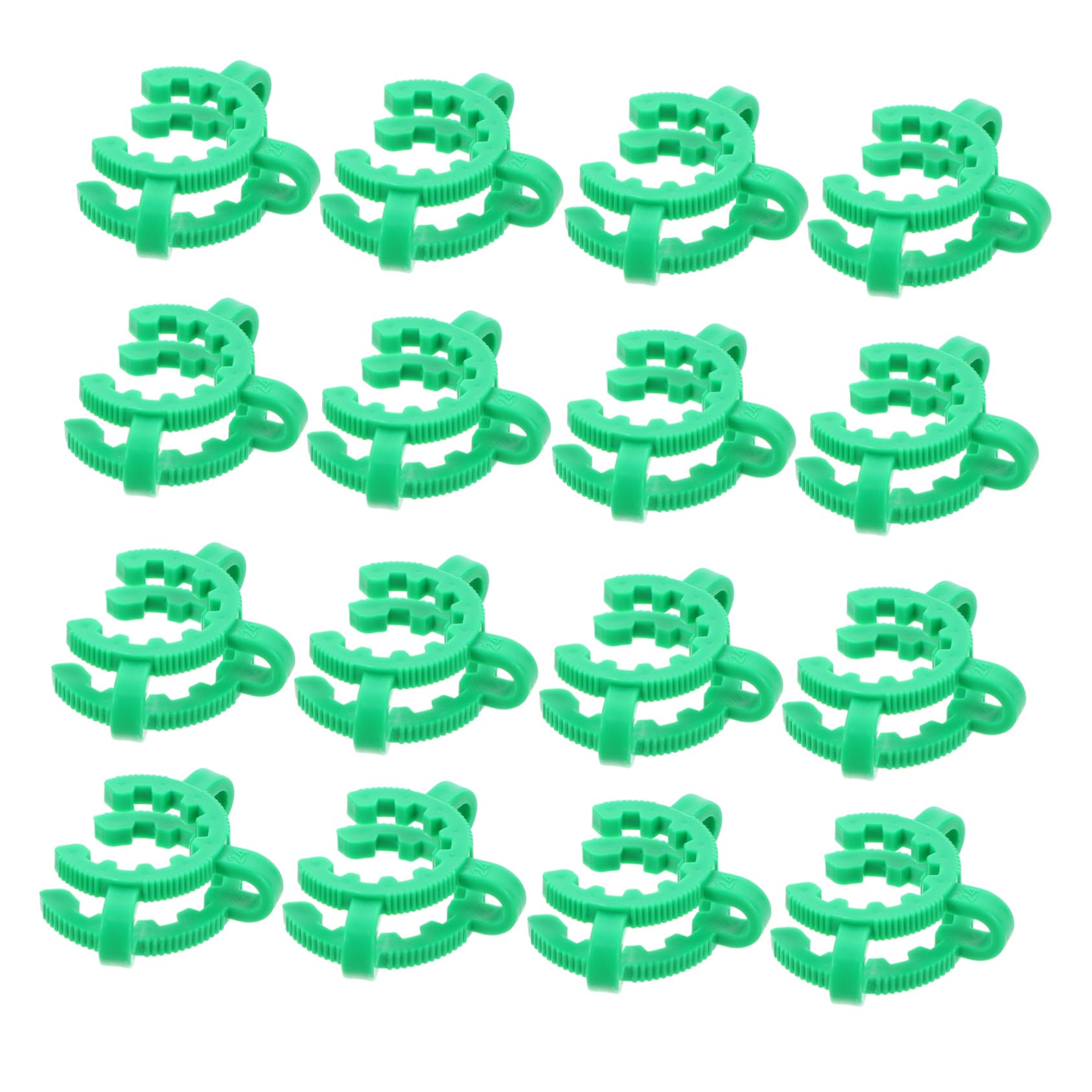 STOBAZA 12pcs Laboratory Glass Plastic Clamp Frosted Glass Fixing Clip Sturdy Material