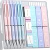 Four Candies Pastel Mechanical Pencil Set - 6PCS 0.5 mm & 0.7mm Pencils with 360PCS HB #2 Lead Refills, 3PCS Erasers and 9PCS Eraser Refills, Cute School Supplies Stuff for Student Writing Drawing