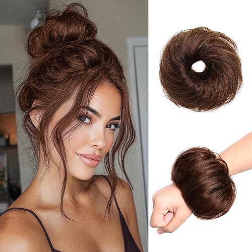 Messy Bun Hair Pieces for Updos 100% Real Human Chignons