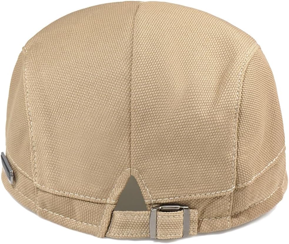 Newsboy Hats for Men Flat Cap Adjustable Irish Cabbie Ivy Driving Hunting Hat