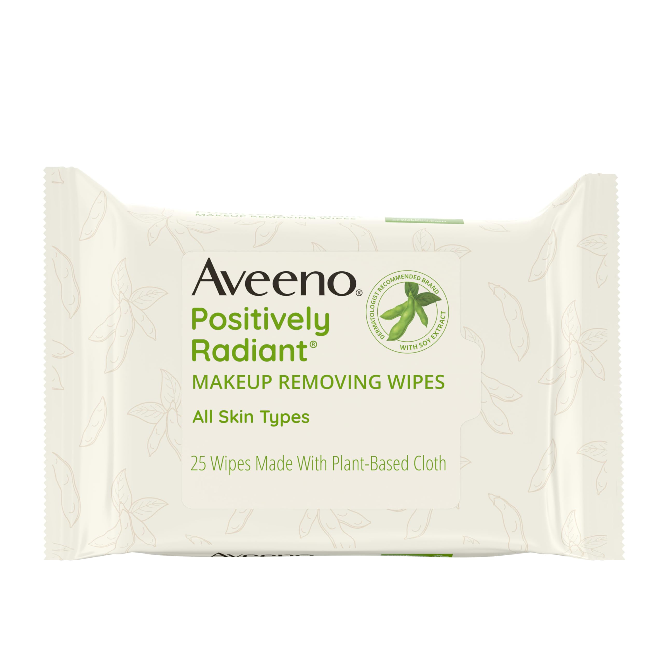 Positively Radiant Alcohol Free Makeup Removing Face Wipes, Ultra Soft, Gentle, Non-Comedogenic Facial Cleansing Towelettes Leave Skin Feeling Clean & Soft, Sulfate Free, 25 ct