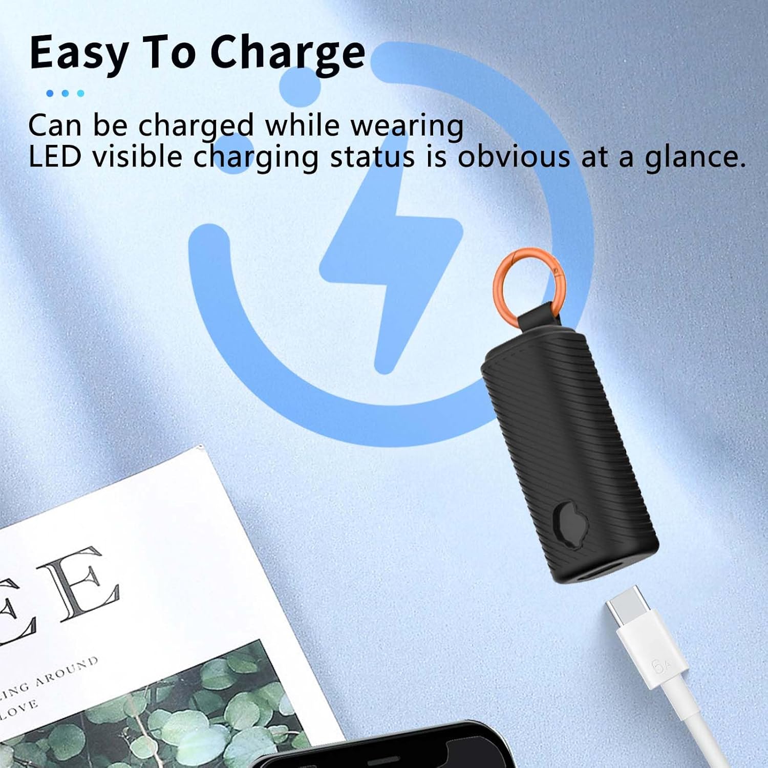 for Skullcandy Dime Evo Case Cover,NOUKAJU Earphone Protective Cover(with Carabiner + Lanyard + Cleaning Pen) Drop-Proof,Shock-Proof,Dust-Proof,Protective Case for Skullcandy Dime Evo(Black) - Image 5