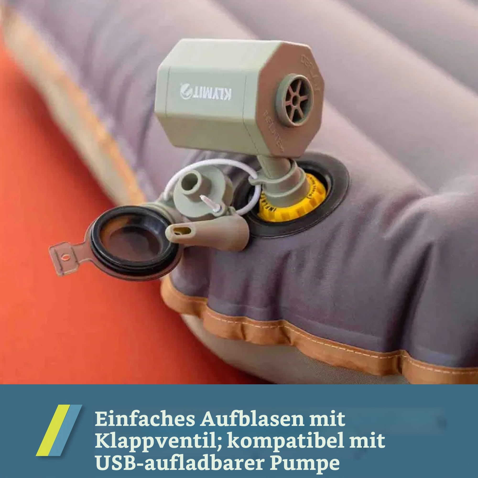 KLYMIT KLYMALOFT Isomatte, revolutionäres Luft- und Schaumstoff-Design, Lofted Memory Foam Komfort, Camping, Reisen, Rucksackreisen, verbessern Sie Ihre Luftmatratze