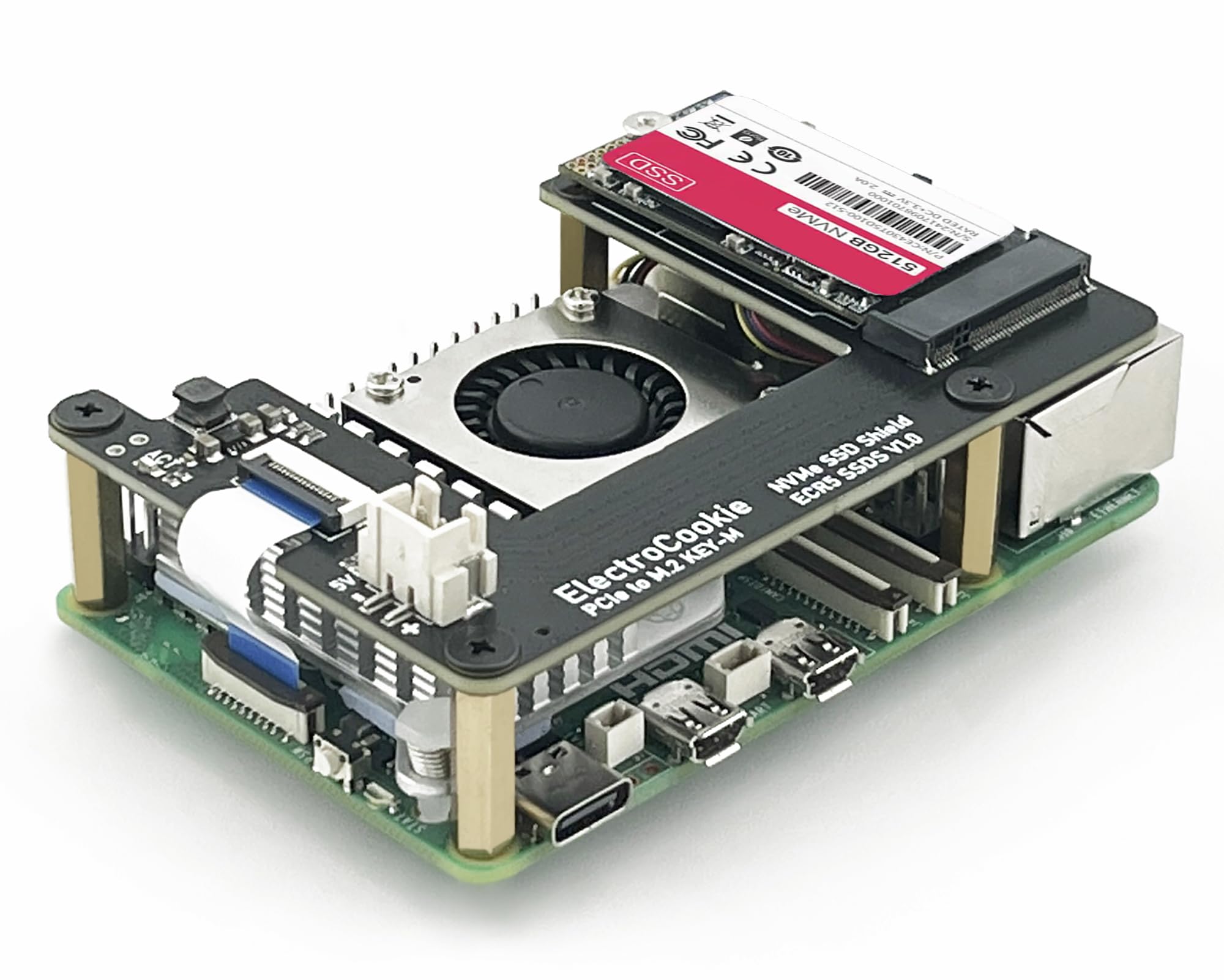 Amazon.com: ElectroCookie PCIe to M.2 NVMe SSD HAT Board for