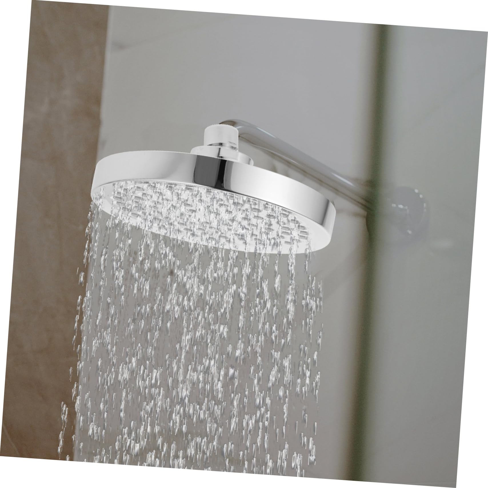 Filtro de Ducha para Agua Dura Cabezal 6 Pulgadas y 15 Niveles | Plata Abs, Rotación Libre 360 Grados, Filtración Multicapa Bola Giratoria Sólida