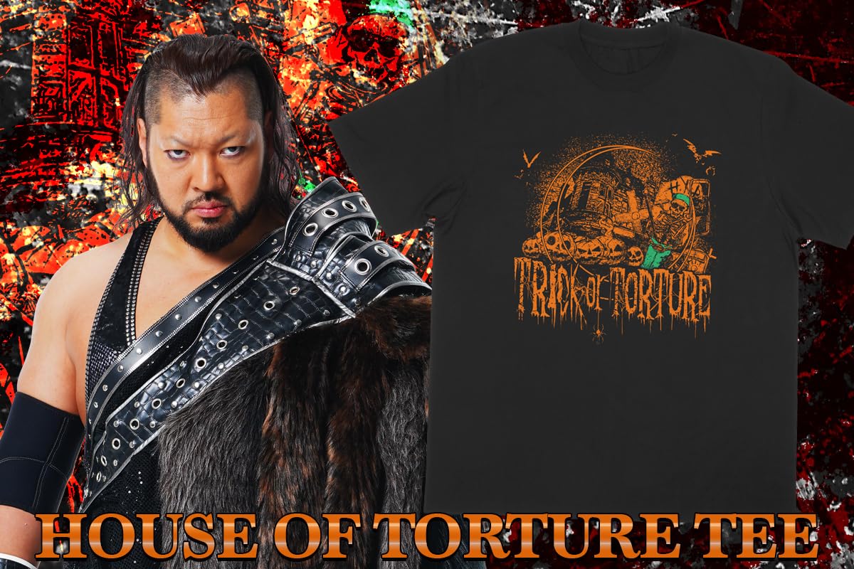 Amazon.co.jp: 新日本プロレスリング Tシャツ HOUSE OF TORTURE TRICK
