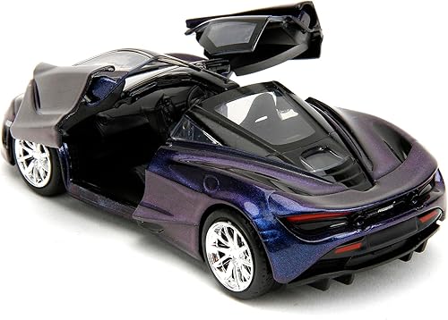 Miniatura 4 de Jada 34660 - Modelo de auto fundido a troquel de serie 720S azul metálico con parte superior negra y rosa Slips Series 132