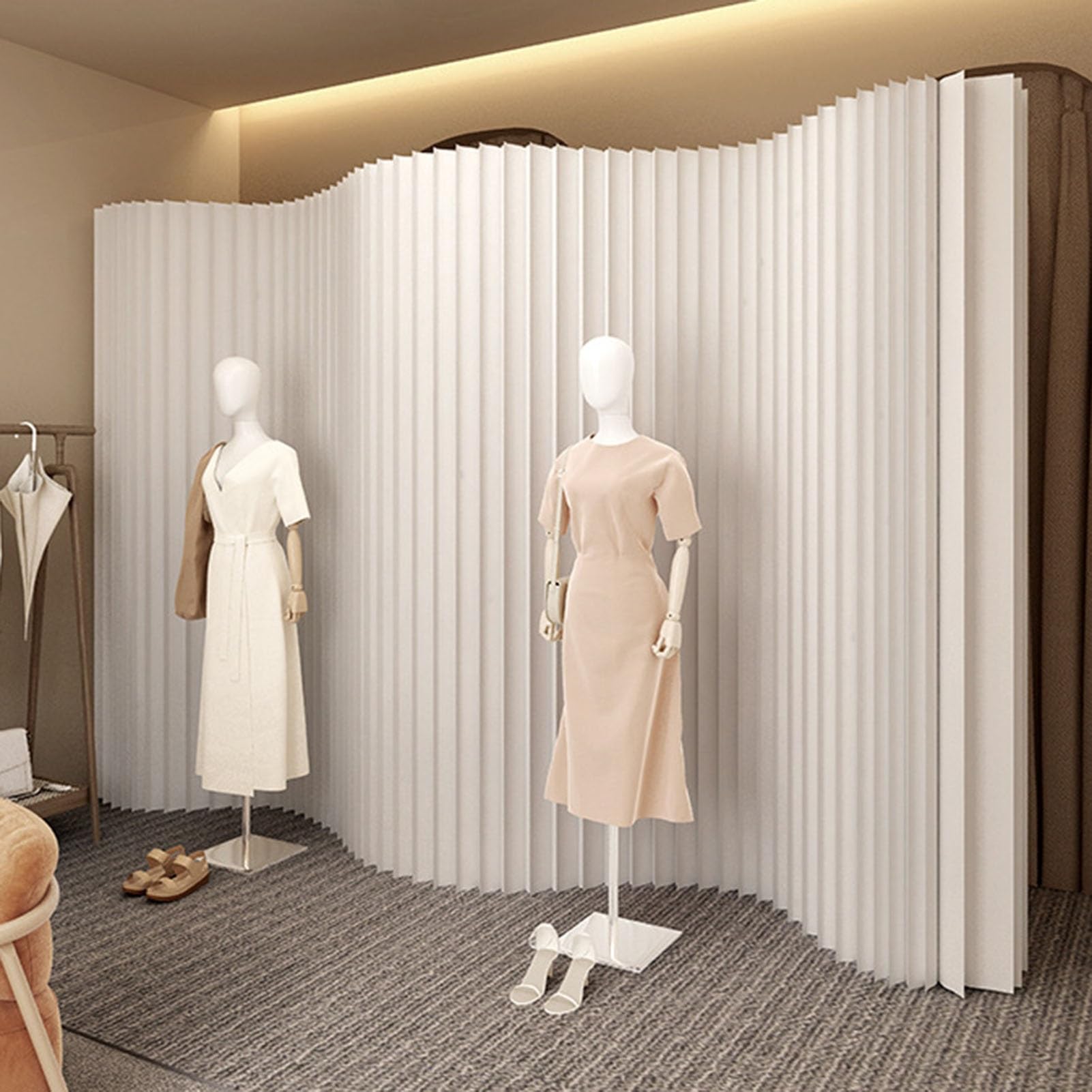 Biombo Separador De Ambientes Plegable - 400x240 Cm, Papel Reforzado, Ideal Para Dividir Espacios En Casa U Oficina