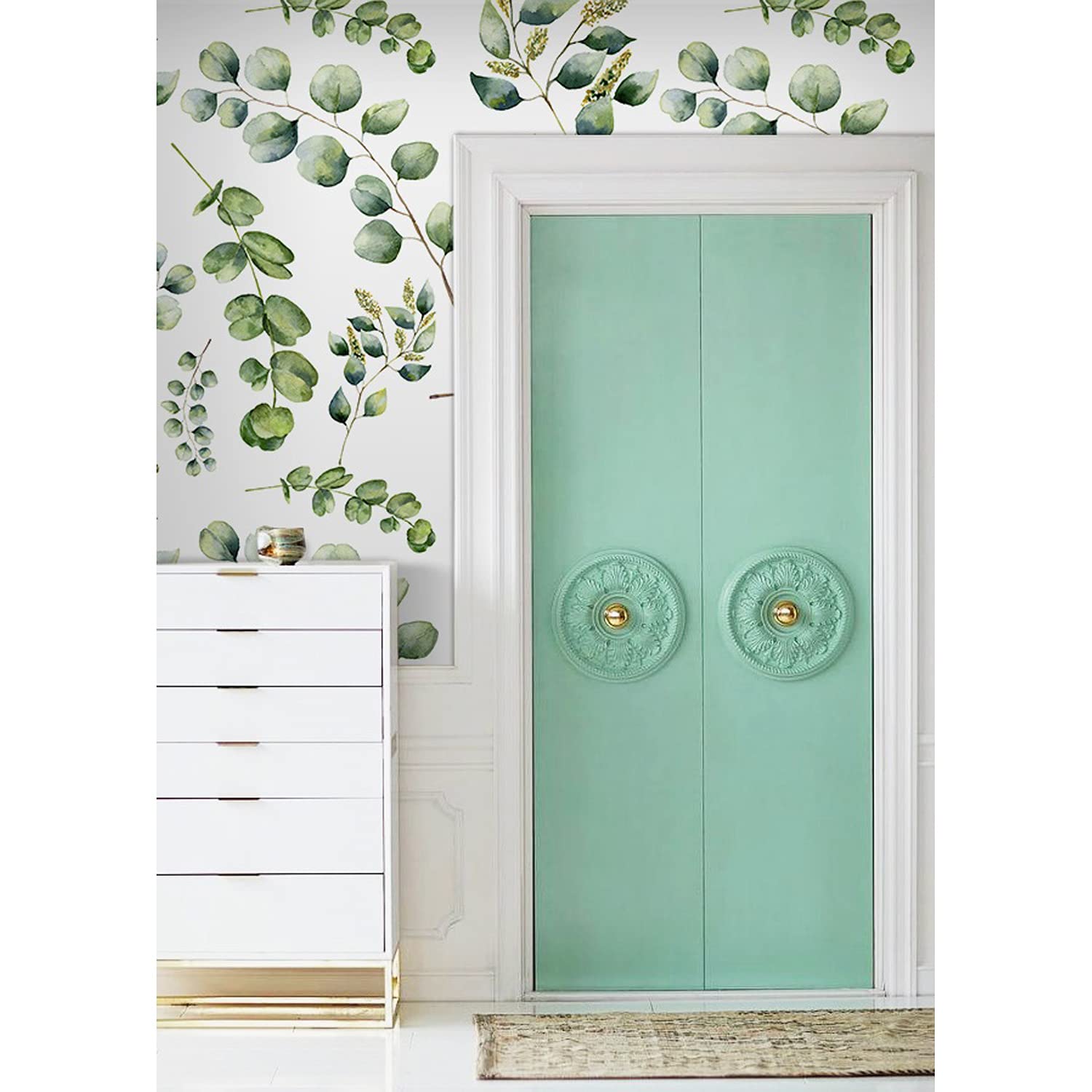 Papier peint eucalyptus pour salon et chambre création murale 290x290