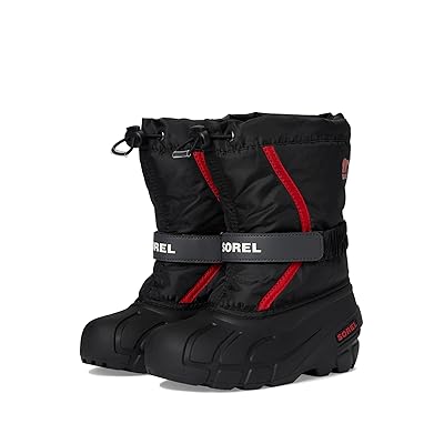 SOREL Kids Flurry (Toddler/Little Kid/Big Kid) Kids Shoes Black/Bright Red