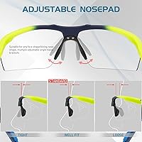 Vista 5 de SCVCN Gafas de sol deportivas fotocromáticas para ciclismo, gafas transparentes para hombres y mujeres, protección UV400, MTB BMX, pesca, correr, S86