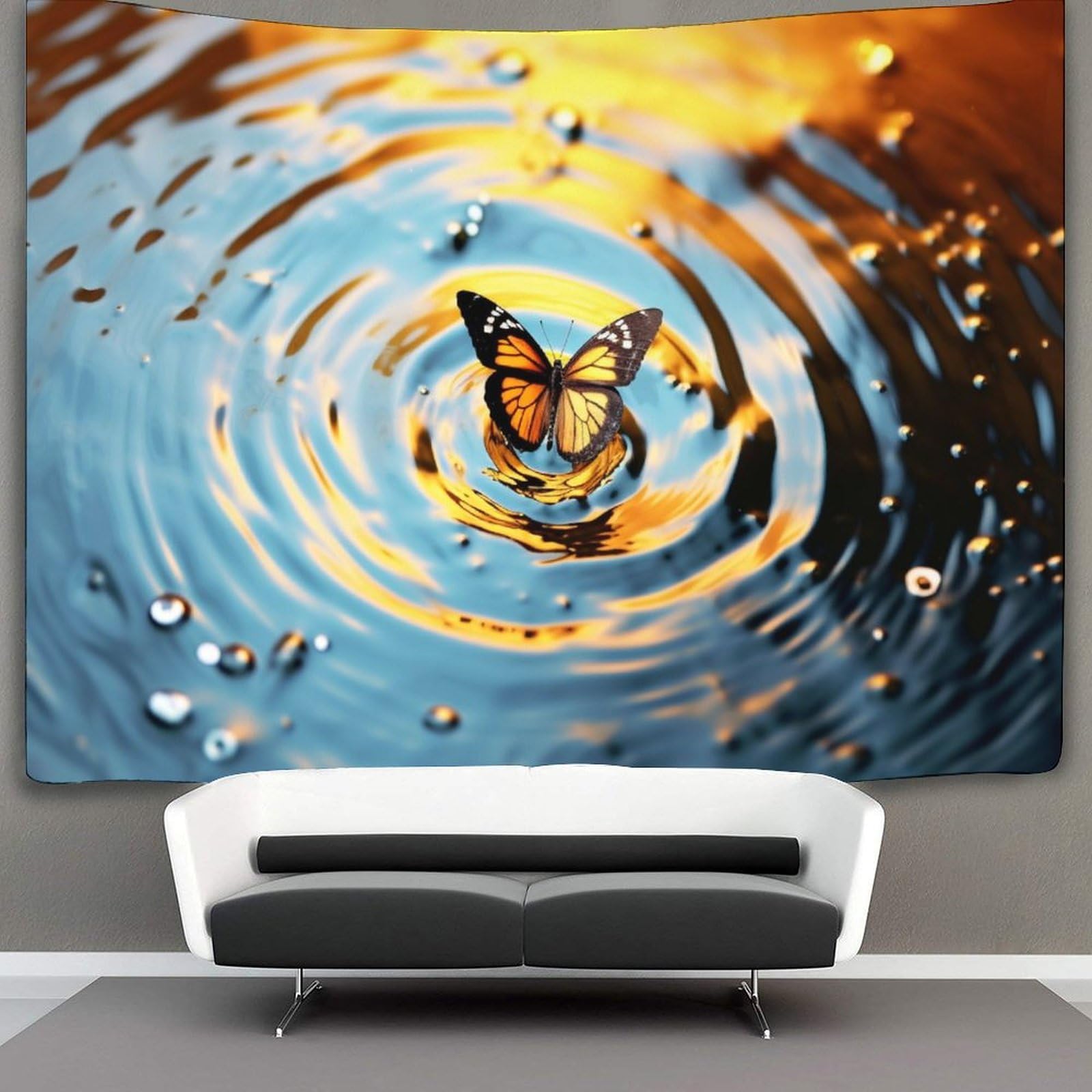 kaiyun Butterfly Tapestry Wall Hanging for Bedroom Home Decor HD Printing Living Room, Dorm 180cmx230cm