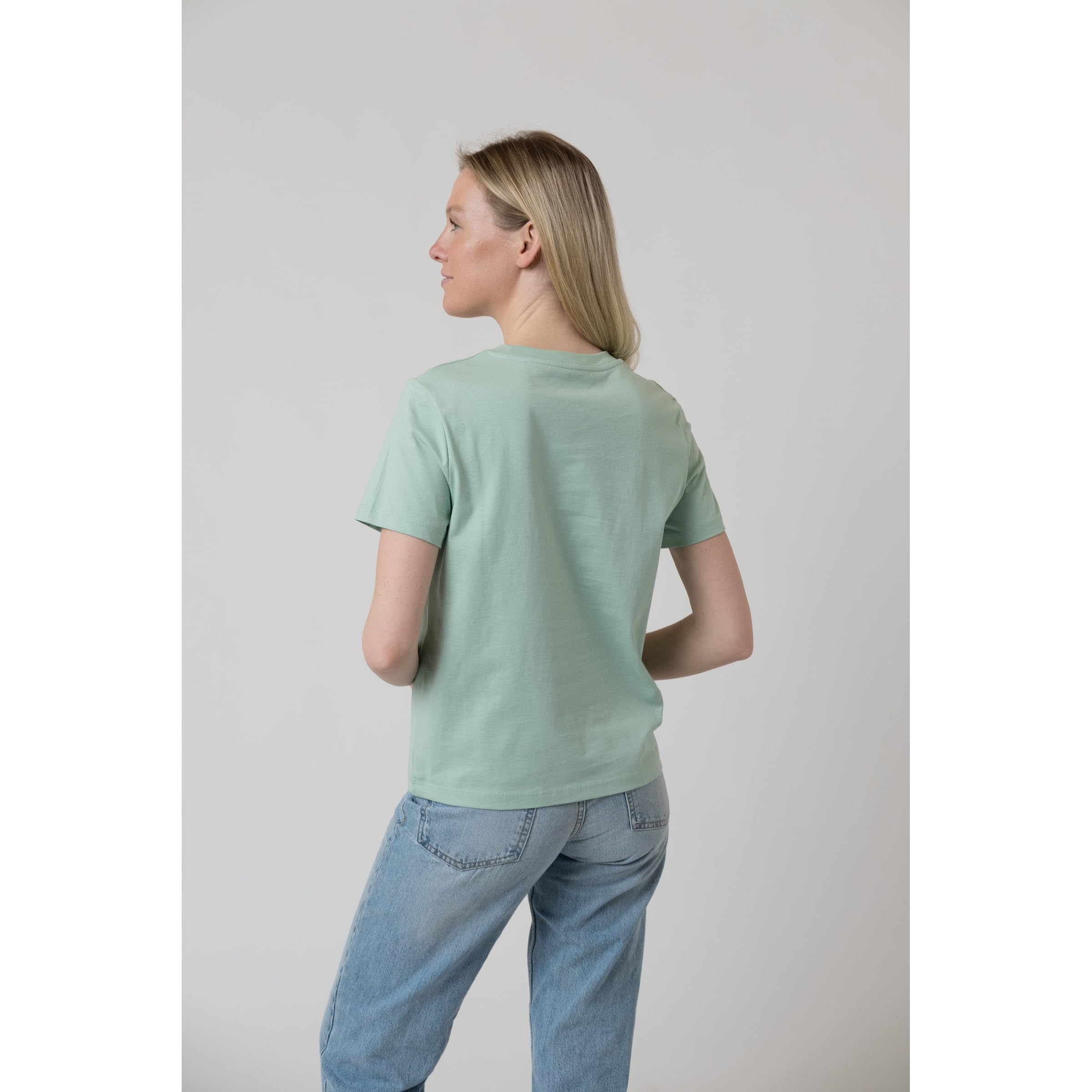 Bavarian Caps Damen Pumuckl Lacht T-Shirt, Minze, M