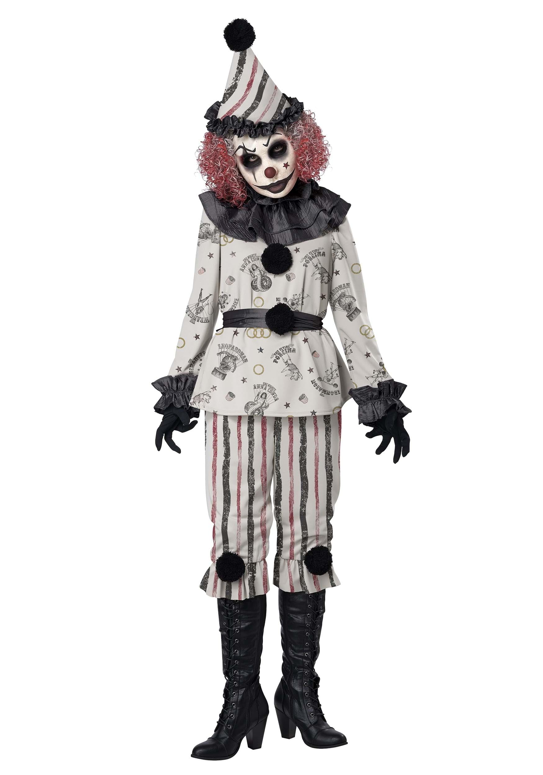 California Costumes Adult Vintage Creeper Clown Costume Dress size X LARGE