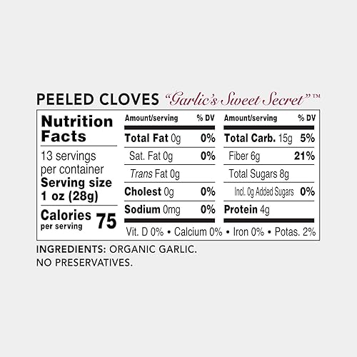 Miniatura 2 de Dientes de ajo negro pelados orgánicos - 13oz - Certificado Kosher