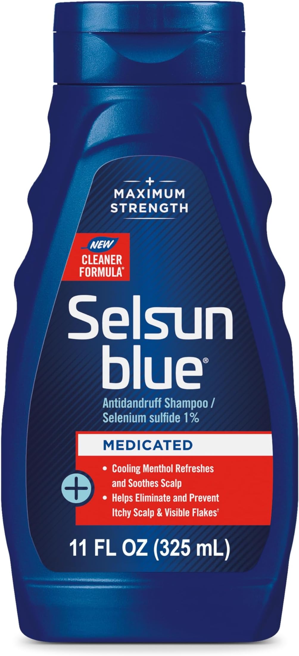 Selsun BlueMedicated Antidandruff Shampoo, Maximum Strength Scalp Treatment With Selenium Sulfide, 11 fl. oz.