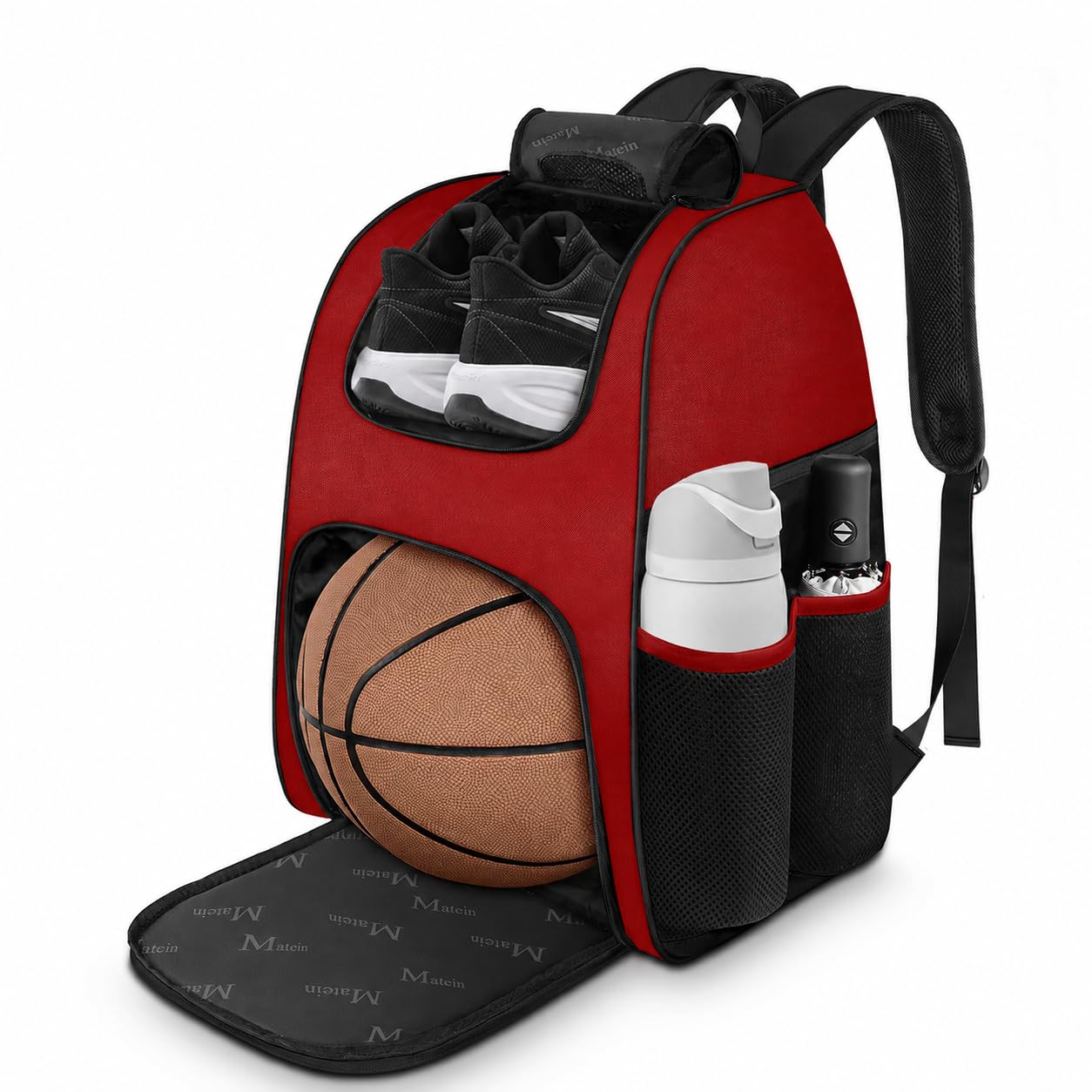 MATEIN Basketball Bag, Sturdy Soccer Bag with Ball Holder, Shoe Compartment