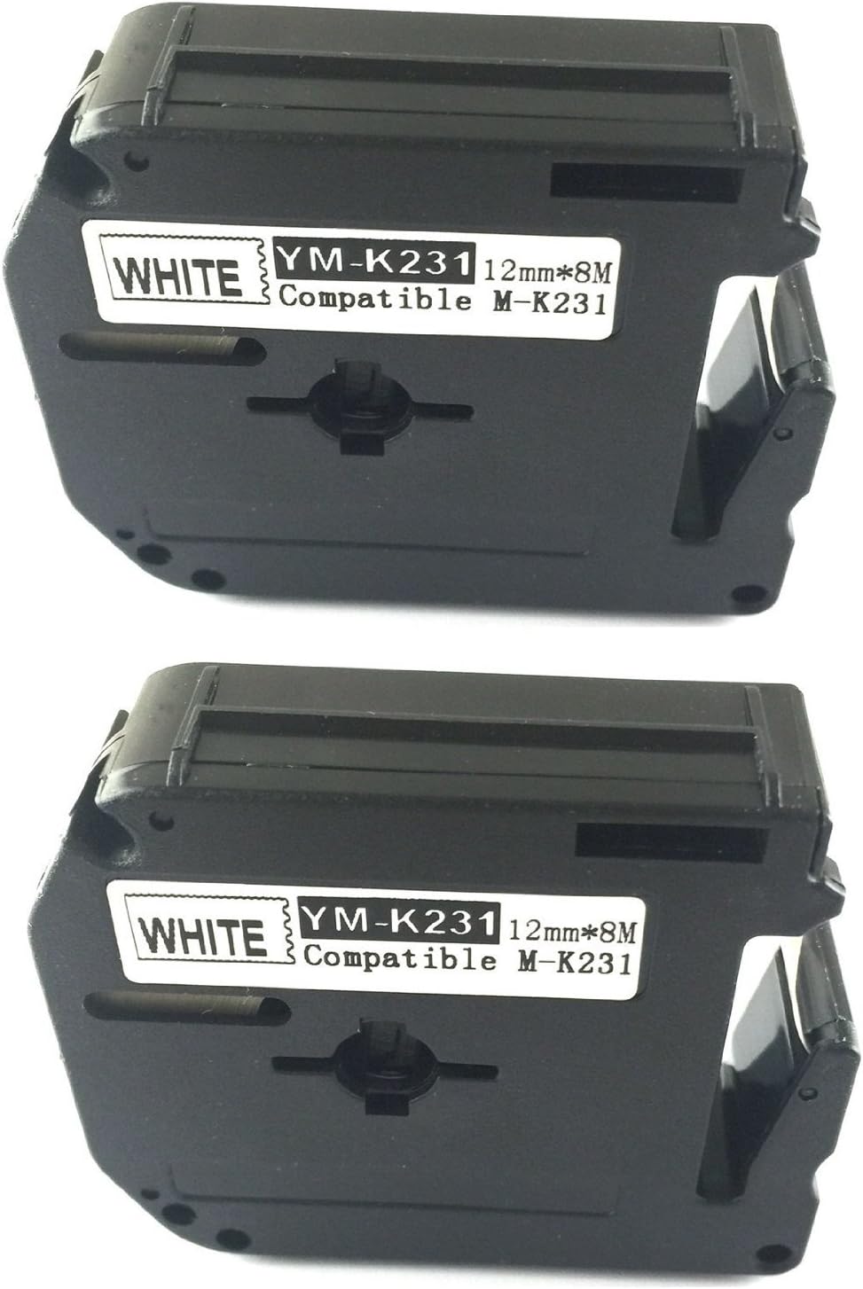2X Compatible for Brother P-Touch M Tape Label M-K231 MK231 M231 M-K231BZ White PT70 PT80 PT90 PT100 PT110 ACD.auto