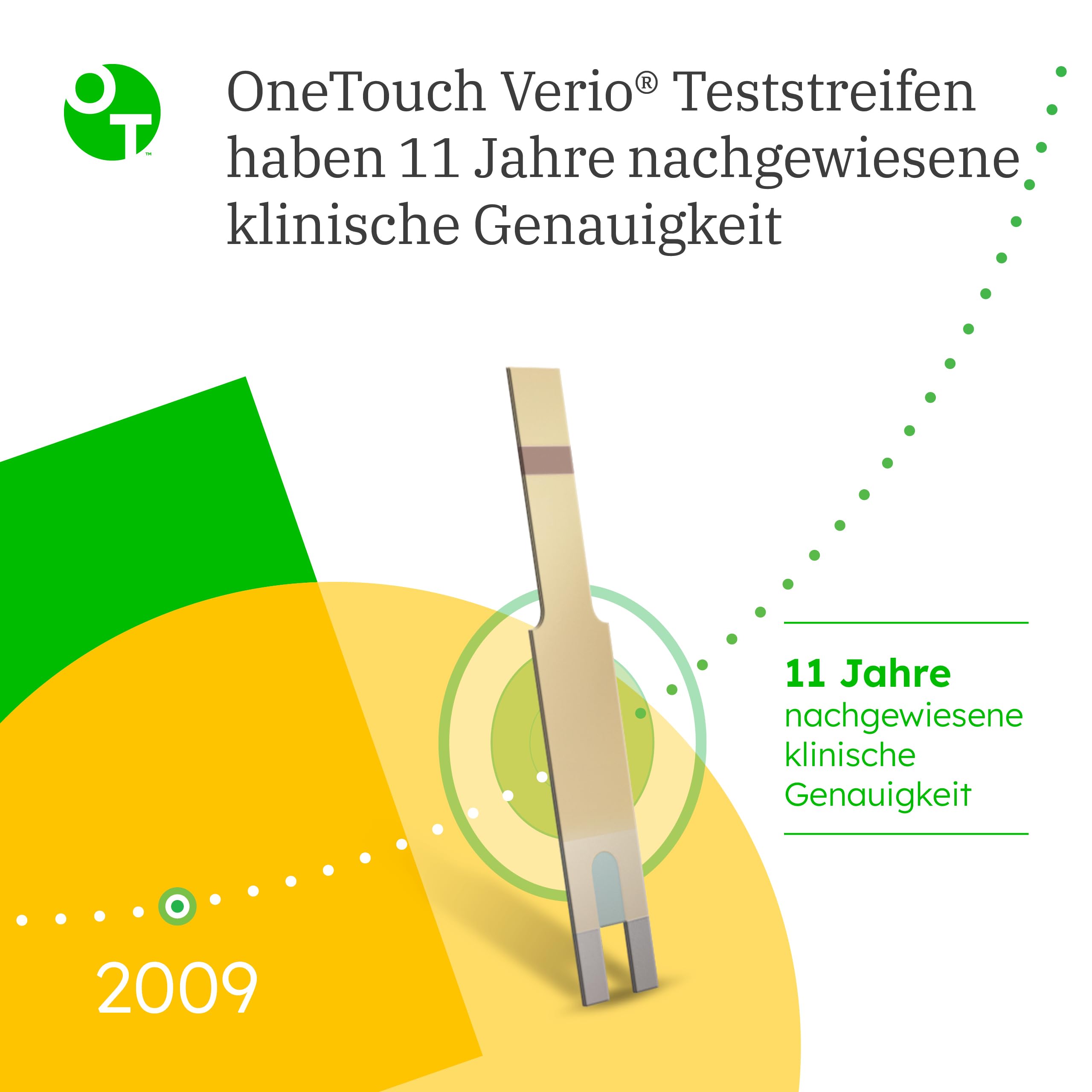 OneTouch Verio® Blutzuckerteststreifen 50 Stück zur Blutzucker-Messung bei Diabetes (Zucker-Krankheit)