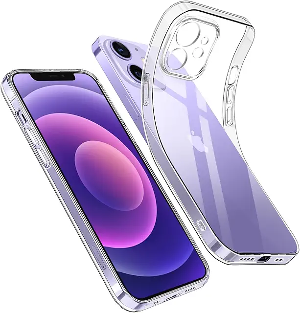 Custodia Trasparente iPhone 12 Mini - Protezione Anticaduta e Fotocamera