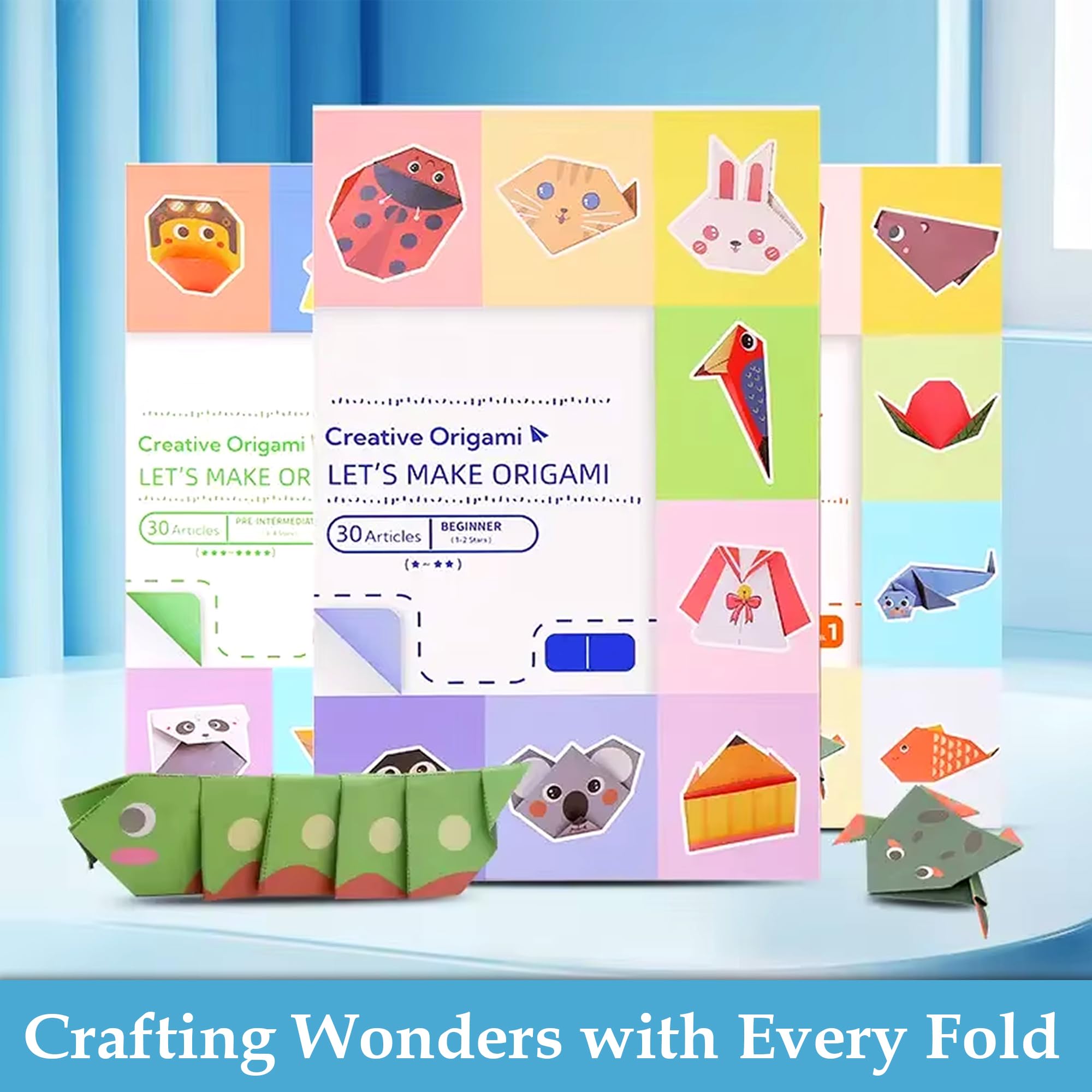 Origami Kit for Kids - 30 Designs, DIY Craft -4