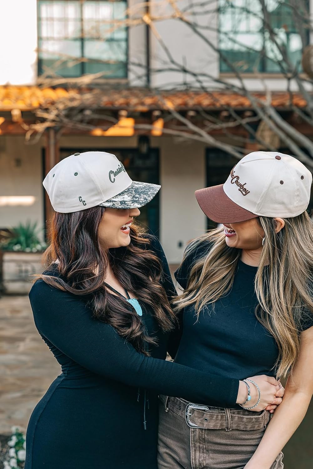 Snapback Hat for Men & Women - 2-Tone Snap Back Cap, Adjustable Vintage Style Baseball Hat