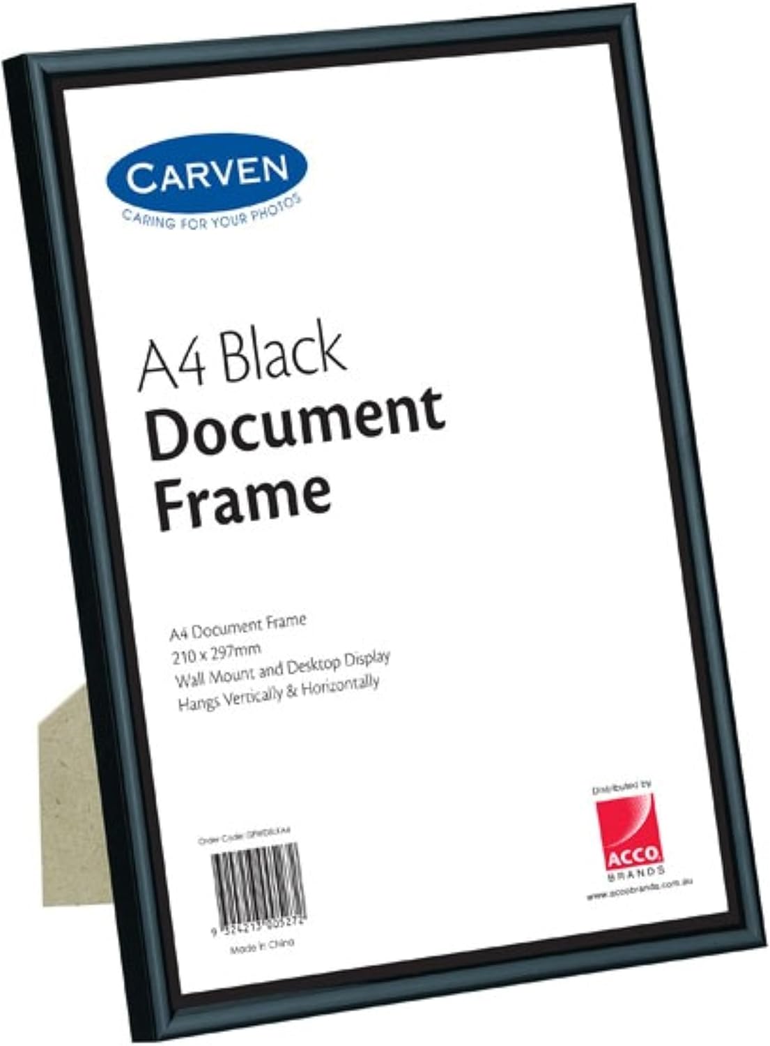 Carven Document Frame Black A4
