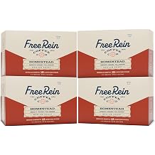 Free Rein Coffee Company, Homestead Medium Roast Coffee Pods Smooth & Balanced Coffee, Roasted in America 48ct 4 Packs of 12
