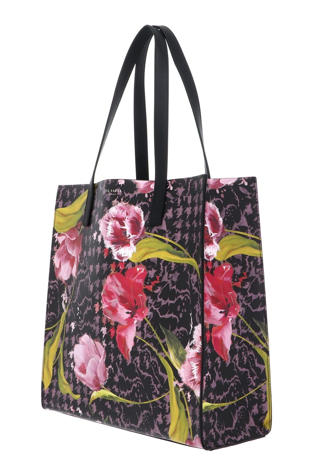 Ted Baker Tullsa - Bolso grande, diseño floral, color negro